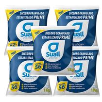 kit Suall Prime Estabilizado 56 Ativo Cloro Piscinas 5kg