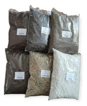 Kit Substrato(turfa,perlita, Vermiculita E Palha De Arroz) 6 litros