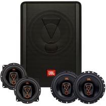 Kit Subwoofer Ativo Amplificado Sw8ams 200w 4 Alto Falante