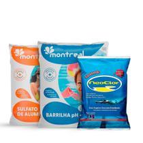 Kit Sulfato E Barrilha Montreal Economic 1kg P/ Piscina Kit Sulfato E Barrilha Montreal Economic 1kg P/ Piscina