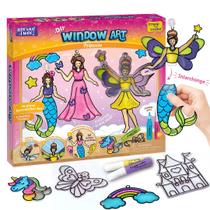 Kit Suncatcher Imagimake Window Art Princess Girls 6-8 anos