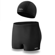 Kit Sunga Boxer Infantil e Juvenil 2 a 16 Anos Menino Forrada Cadarço Ajuste Touca Tecido Tampa Orelha Natação Banho Praia Piscina Marca Original Kit Sunga Boxer Infantil e Juvenil 2 a 16 Anos Menino Forrada Cadarço Ajuste Touca Tecido Tampa Orelha Natação Banho Praia Piscina Marca Original