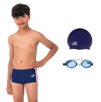 Kit Sungão Infantil Xtra Life, Óculo UV e Touca BL2 Natação Hammerhead Kit Sungão Infantil Xtra Life, Óculo UV e Touca BL2 Natação Hammerhead