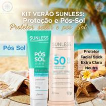 Kit Sunless: Stick FPS 50 Exra Clara Neutra + Pós-Sol 120g Kit Sunless: Stick FPS 50 Exra Clara Neutra + Pós-Sol 120g
