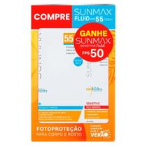 Kit Sunmax Fluid Fps55 120Ml + Sensitive Fps50 25Ml