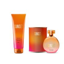 Kit Sunset Deo Colônia Lata 100ml E Hidratante 240ml