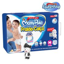 Kit Super Bag FRALDA CALÇA Descartável Mamypoko - M - 76 Unidades + 01 Boneco Poko-Chan