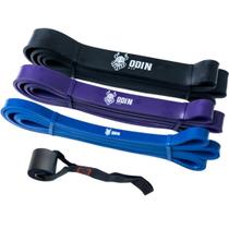 Kit Super Band 3 Intensidades Com Âncora De Porta Odin Fit