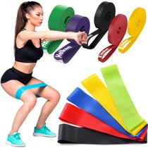 Kit Super Band Elastico Extensor Mini Band Treino Exercício Kit Super Band Elastico Extensor Mini Band Treino Exercício