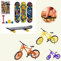 Kit Super Bike Sort 21cm Com 3 Skates de Dedo Diversão Radical em Miniatura - zein