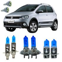 Kit Super Branca 8500k Cross Fox 2008 A 2014 + Led T10