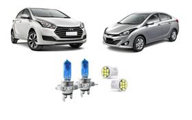 Kit Super Branca 8500k HYUNDAI HB20 HB20S Alto Baixo Todos
