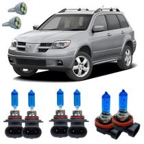 Kit Super Branca 8500k Outlander 2005 Em Diante + Led T10 Kit Super Branca 8500k Outlander 2005 Em Diante + Led T10