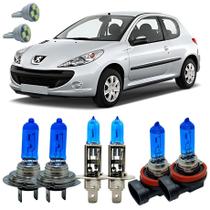 Kit Super Branca 8500k Peugeot 206 2004 A 2008 + Led T10 Kit Super Branca 8500k Peugeot 206 2004 A 2008 + Led T10