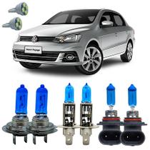 Kit Super Branca 8500k Voyage 2009/2016 Foco Duplo + Led T10