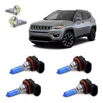 Kit Super Brancas Luz Milha Drl Jeep Compass 8500k Kit Super Brancas Luz Milha Drl Jeep Compass 8500k