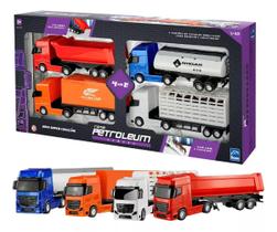 Kit Super Coleção 4 em 1 Caminhões Roma Petroleum Series 1/43