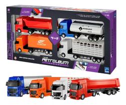 Kit Super Coleção 4 em 1 Caminhões Roma Petroleum Series 1/43