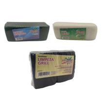 Kit Super Completo 30 Fibras 10 Multiuso 10 Leve 10 Grill Limpeza Profissional Kit Super Completo 30 Fibras 10 Multiuso 10 Leve 10 Grill Limpeza Profissional