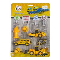 Kit Super Construção 10 Peças Amarelo Pica Pau