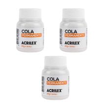 Kit Super Econômico Cola Permanente para Artesanato Acrilex 37ml