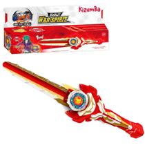 Kit Super Espada Giroscópio Com Lançador de Beyblades Batalha Master Roda Veloz Beyblade Infantil Brinquedo Kizumba - Kit Super Espada Giroscópio Com Lançador de Beyblades Batalha Master Roda Veloz Beyblade Infantil Brinquedo Kizumba -