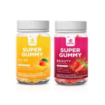 Kit Super Gummies Hair Skin + Glow Sunshine VIT D3