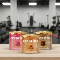 Kit Super Gummy Creatina Dados Caramelo, Morango E Brigadeiro