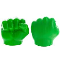 Kit Super Herói Verde Hulk Luvas Fantasia Infantil e Adulto para Encaixar na Mão