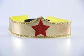 Kit Super Heroína Amarelo Adulto Kit Super Heroína Amarelo Adulto