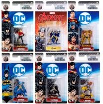 Kit Super Heróis Marvel DC Nano com 6 Unidades