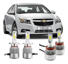 Kit Super Led 20000Lm - Cruze Ltz 2018 - Farol Alto E Baixo