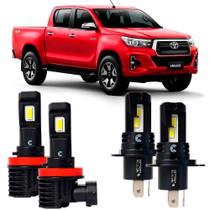 Kit Super Led Boost 6000k Hilux 2016 a 2020 Foco simples