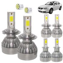 Kit Super Led Bora 2008 a 2011 Farol Baixo H7 + Alto H7 + Milha H3 20000 Lumens - LuxLed V10 Mini