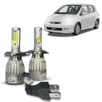 Kit Super Led C6 Honda Fit 03 À 08 Farol Alto Baixo E Milha Kit Super Led C6 Honda Fit 03 À 08 Farol Alto Baixo E Milha