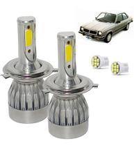 Kit Super Led Chevette 1973 1974 1975 1976 1977 Farol Alto e Baixo H4 20000 Lumens Kit Super Led Chevette 1973 1974 1975 1976 1977 Farol Alto e Baixo H4 20000 Lumens