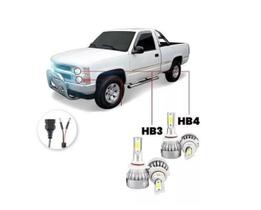 Kit Super Led Chevrolet Silverado 97/2001 Farol Alto E Baixo