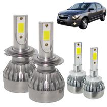 Kit Super Led Cobalt 2018 2019 2020 Farol Baixo H7 + Milha H27 20000 Lumens