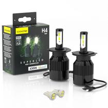 Kit Super Led Code / Techone 4300k H4 + brinde Par T10 Kit Super Led Code / Techone 4300k H4 + brinde Par T10