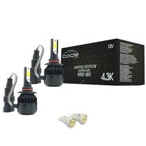 Kit Super Led Code / Techone 4300k HB3 + brinde Par T10