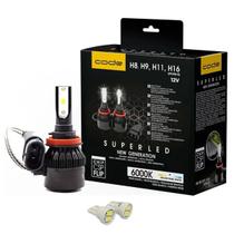 Kit Super Led Code Techone 6000k H8/H9/H11/H16 + brinde T10 Kit Super Led Code Techone 6000k H8/H9/H11/H16 + brinde T10
