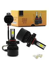 Kit Super Led Code Techone 8000k H16 PSX24W + brinde Par T10
