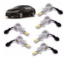 Kit Super Led Corolla 2011 2012 2013 14 Farol E Milha 6000K Kit Super Led Corolla 2011 2012 2013 14 Farol E Milha 6000K