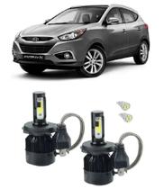 Kit Super Led Farol Alto/baixo H4 Hyundai Ix35 Foco Simples