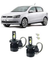 Kit Super Led Farol Alto E Baixo Gol G6 Foco Simples Kit Super Led Farol Alto E Baixo Gol G6 Foco Simples