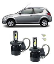 Kit Super Led Farol Alto E Baixo H4 Ford Ka Foco Simples
