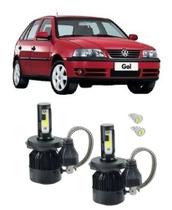 Kit Super Led Farol Alto E Baixo H4 Gol G3 Foco Simples Kit Super Led Farol Alto E Baixo H4 Gol G3 Foco Simples