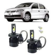 Kit Super Led Farol Alto E Baixo H4 Gol G5 Foco Simples
