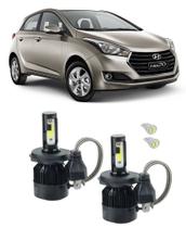 Kit Super Led Farol Alto E Baixo H4 Hyundai Hb20