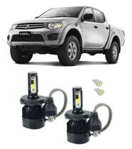 Kit Super Led Farol Alto E Baixo L200 Triton Foco Simples H4 Kit Super Led Farol Alto E Baixo L200 Triton Foco Simples H4